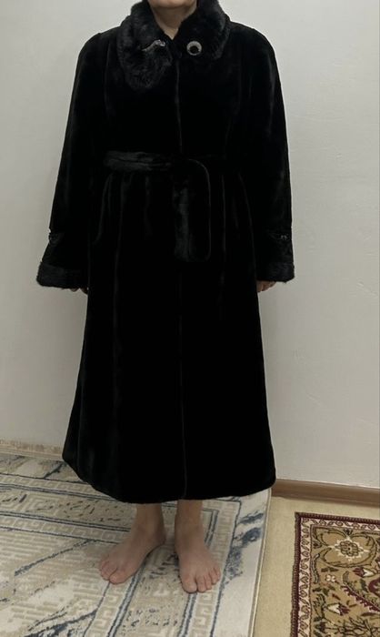 Шуба из мутона зима