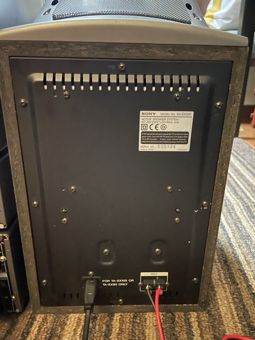 Sistem audio Hifi Sony EX100 AV si boxe  SA-EX200