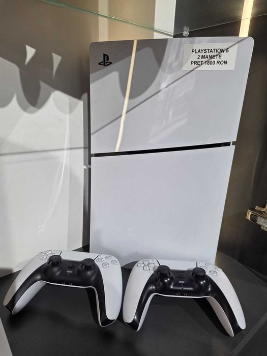 PlayStation 5 Slim Disk/ 2 Manete /PS5 *Krom Amanet Margeanului