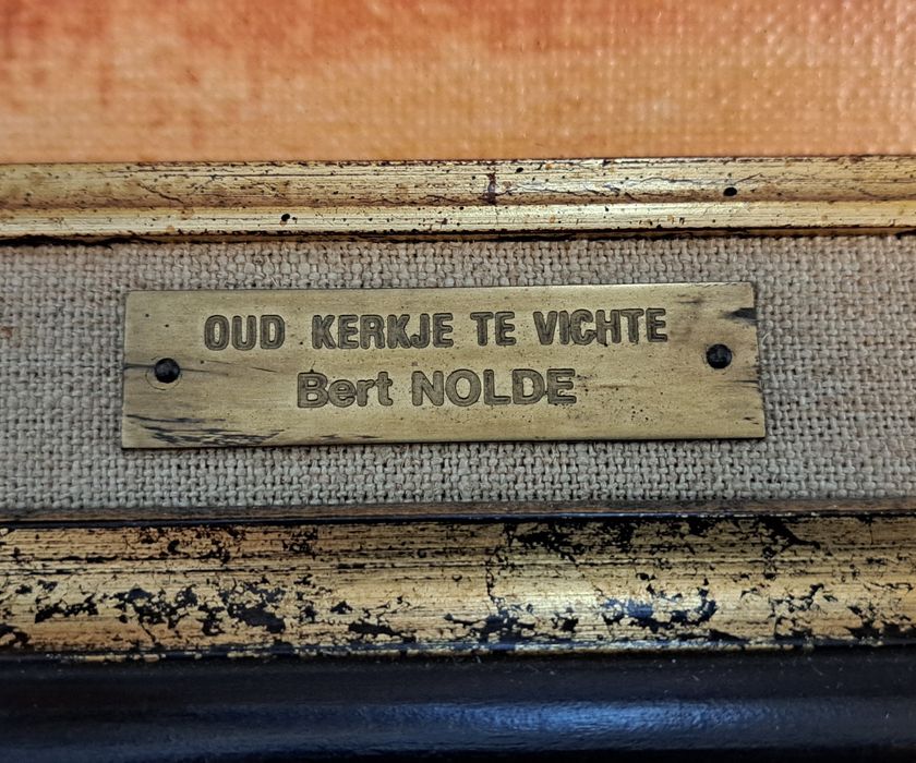 Tablou "Biserica veche" dimensiuni mari 88×68 cm