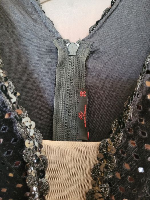 Rochie BIANCA Drăgușanu paiete