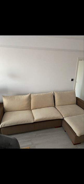 Canapea extensibila - Mobila Dalin - 3 locuri - cu saltea proprie