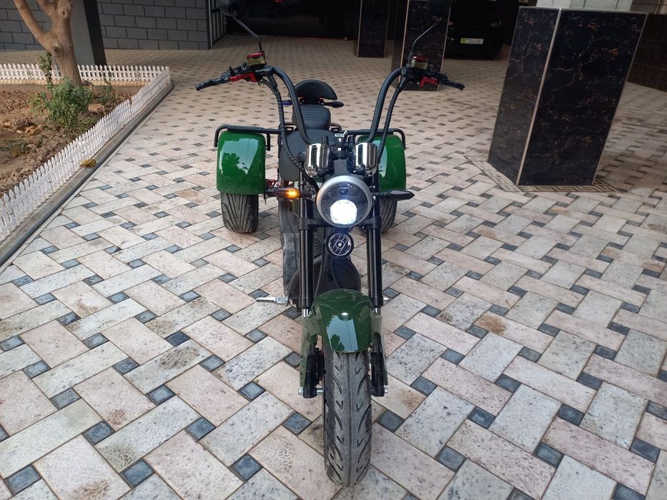 Электро скутер трех колёсный харли