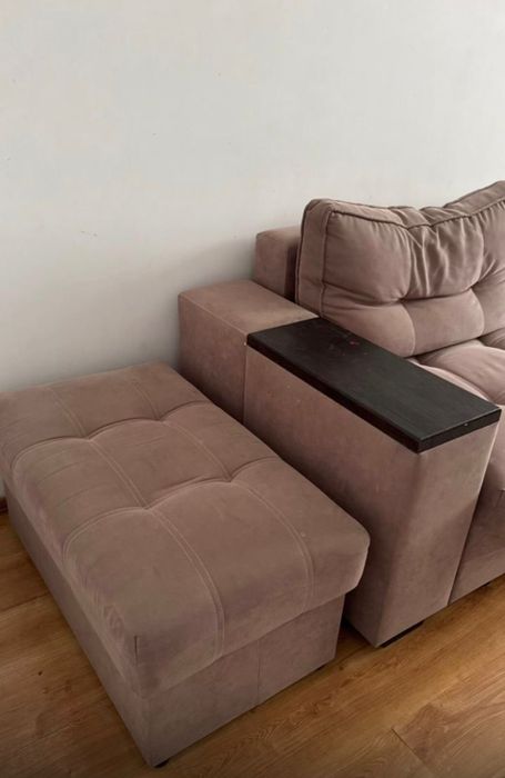 Продам диван с пуфиком, 300х90 см