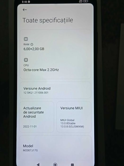 Telefon Xiaomi MI 10T 5G Lite Pearl Grey 128GB 6+2 RAM