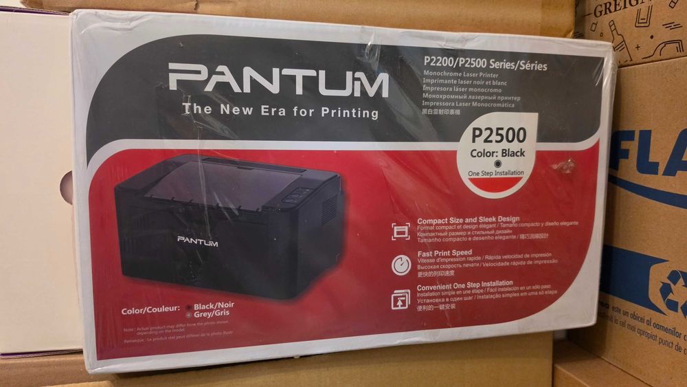 Imprimanta laser Pantum P2500 noua sigilata monocrom A4 USB imprimanta alb negru birou acasa office rapida 1200dpi toner inclus