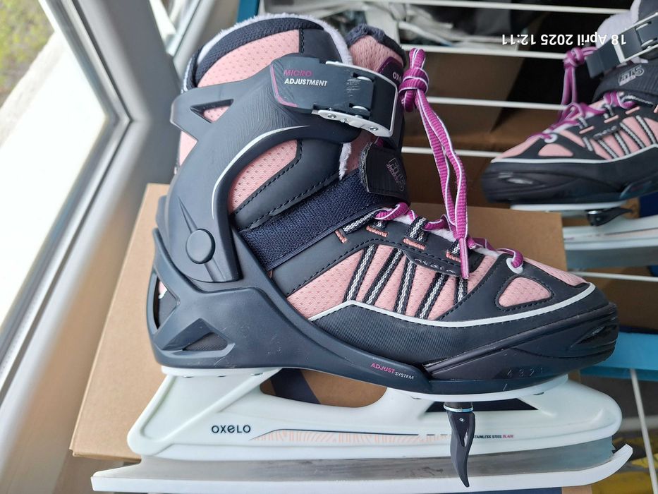 Patine gheata Oxelo FIT5 Junior Fete marime 35 - 37