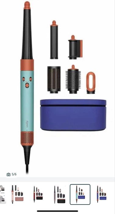 Абсолютно новый Dyson Airwrap Long HS08 Staight+Wavy Vinca Blue/Topaz