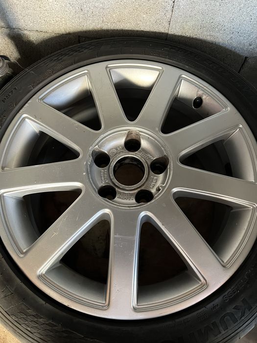 Джанти Ауди 17 5x112 7,5J ET43 с гуми 225 45 17