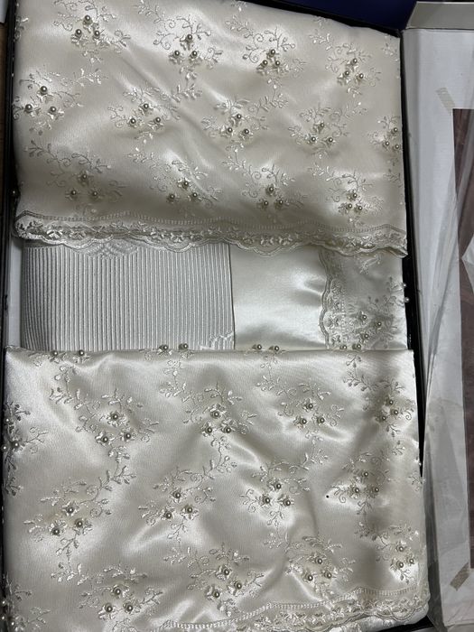 Постельное белье! Новое! Белое! Свадебное!