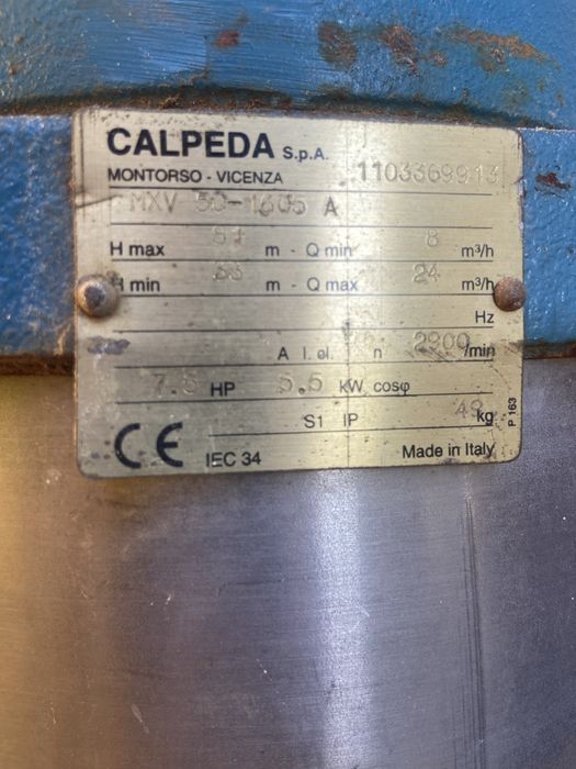 Насос водяной многоступенчатый Calpeda