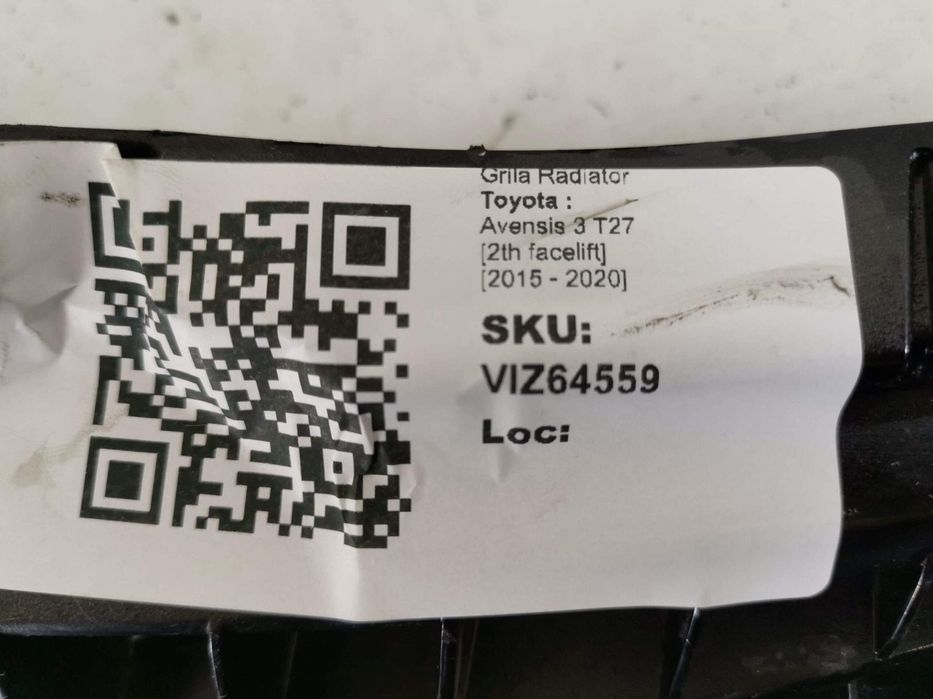 Grila Radiator Toyota Avensis 3 T27 [2th facelift] 2015 2016 2017 2018