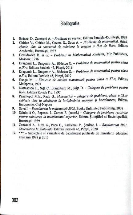 Culegere Bacalaureat 2025 Matematică M_științele naturii / M_tehnologic - Paralela 45