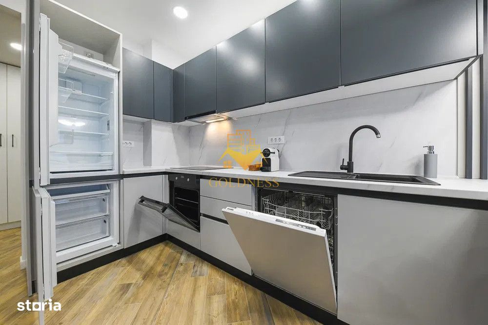 2 camere open space, mobilat si utilat modern, zona Platinia