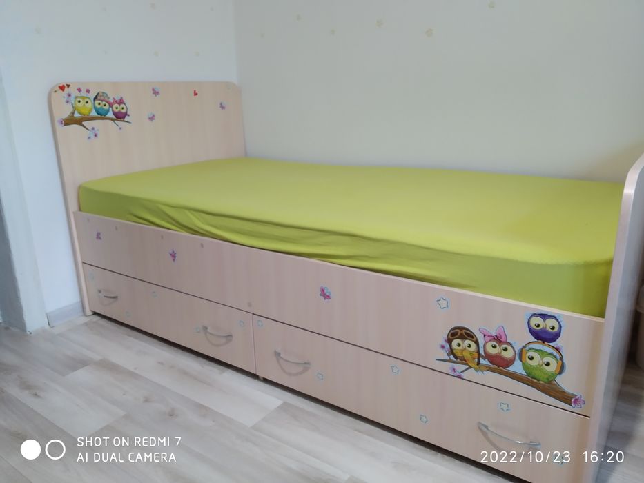 Детская кровать  с ящиками