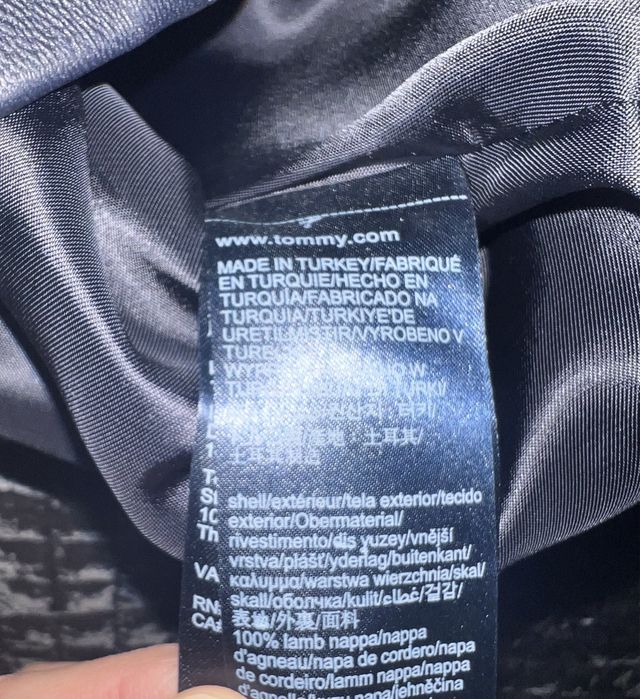 Fusta piele naturala, Tommy Hilfiger, noua cu eticheta mas S .