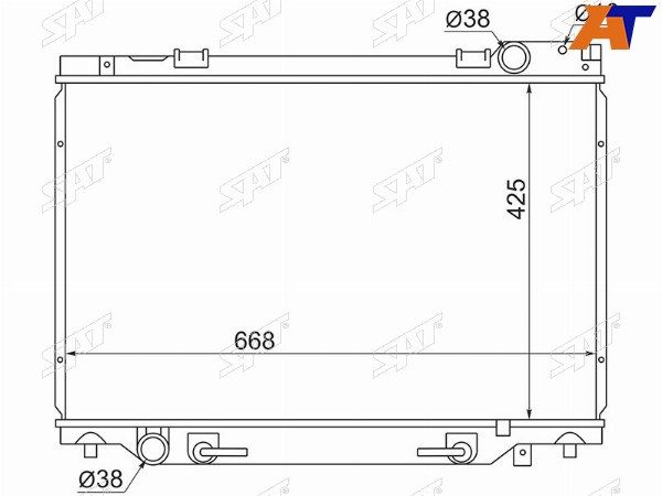 Радиатор Двигателя Toyota Estima
