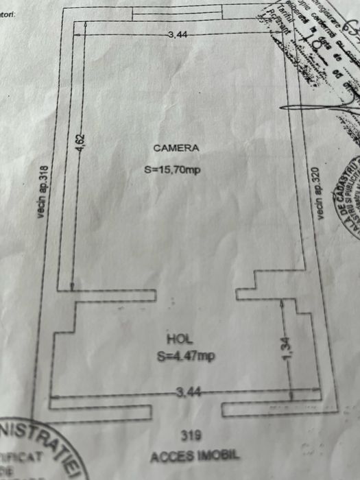 Garsonieră , particular , zona 1 mai vechi ,zona  (far) 35000€