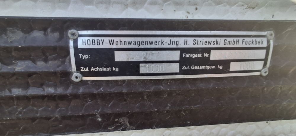 Каравана Hobby без регистрация