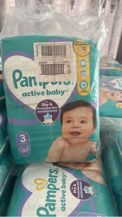 Pampers nr 3 82 buc pe bax