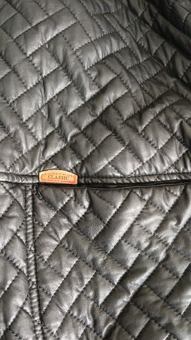 Куртка бомбер экокожа