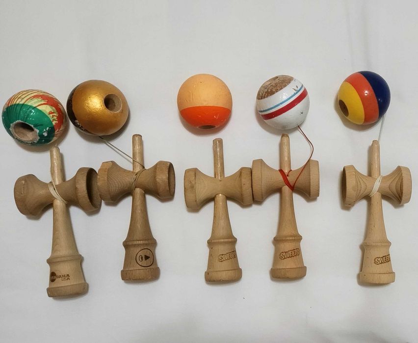 Pachet 5 Kendame Originale (Sweets, Kendama USA) + Semnătură Quincy Cleofis Jankins