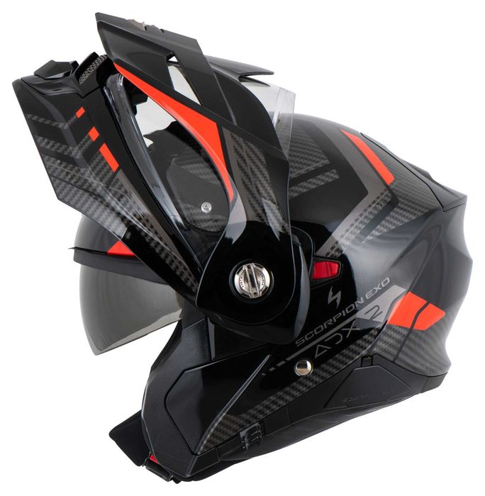 Ново Каска Scorpion ADX-2 Lewis Black/Red