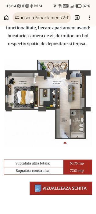 Vând apartament spațios, ready to move, cu loc de parcare