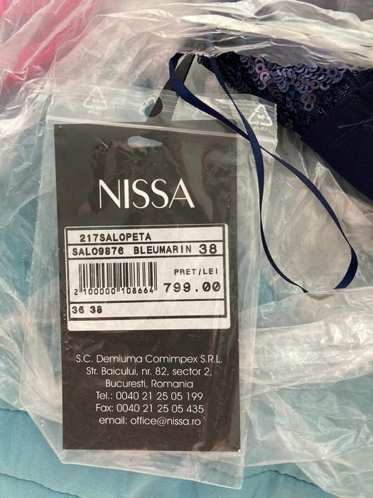 Salopeta Nissa bleumarin size 38