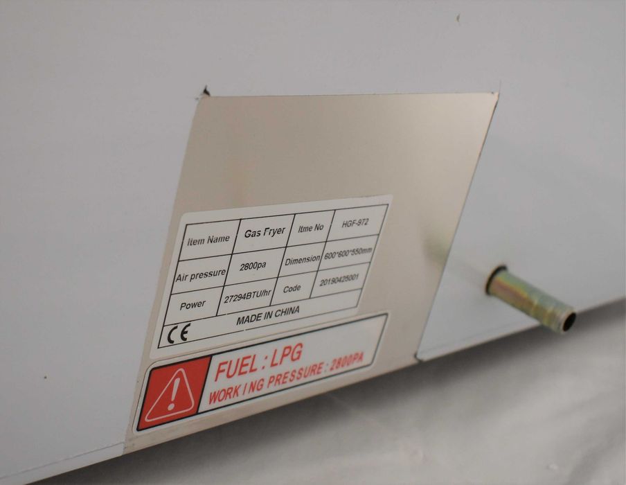 Friteuza alimentare gaz 8l+8l TRANSPORT GRATUIT