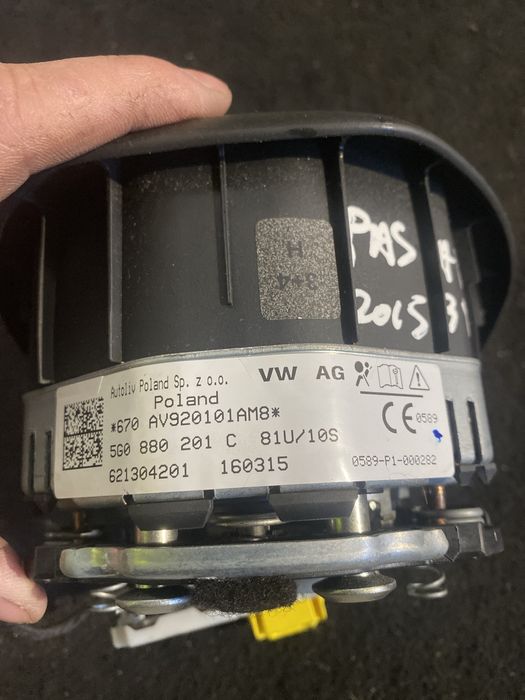 Airbag Volan Volkswagen Passat B8 2015 5G0880201C