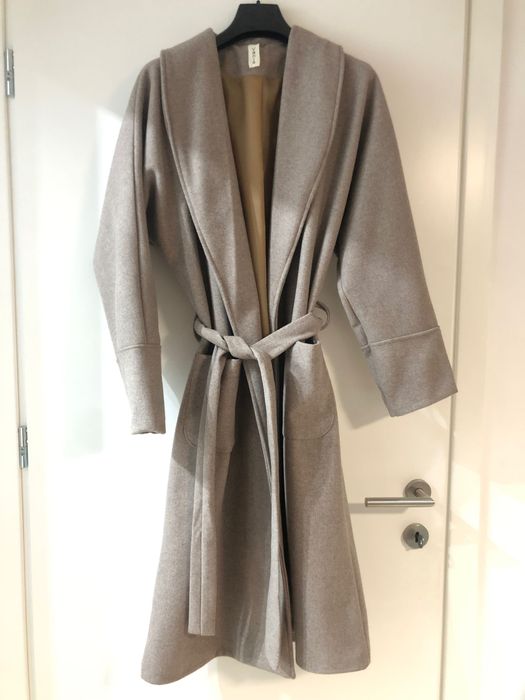 Palton de primăvara stil kimono culoare gri-crem, mărime universala