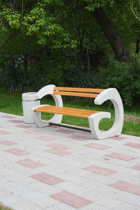 Skameyka (o'rindiq) kompozit marmardan