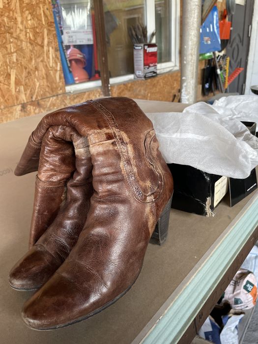 Сапоги кожанные 40 размер