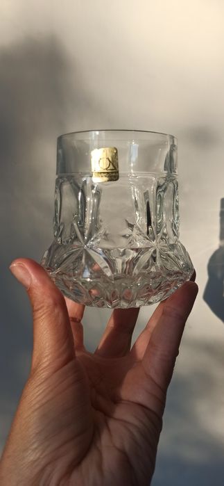 Комплект 6 бр.чаши оловен кристал,масивни