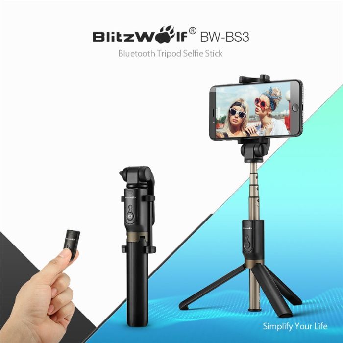 Монопод + штатив BlitzWolf Tripod Selfie Stick