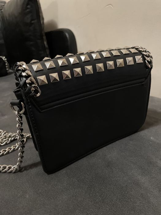 Малка кожена дамска чанта Zara