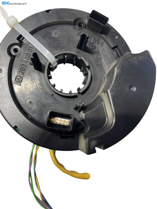 Spira Spirala Banda Panglica Senzor Unghi Volan Mercedes Clasa C Class W203 C180 C200 C220 C270 2000 - 2007 Cod 0025421918 002 542 19 18 [B3756]