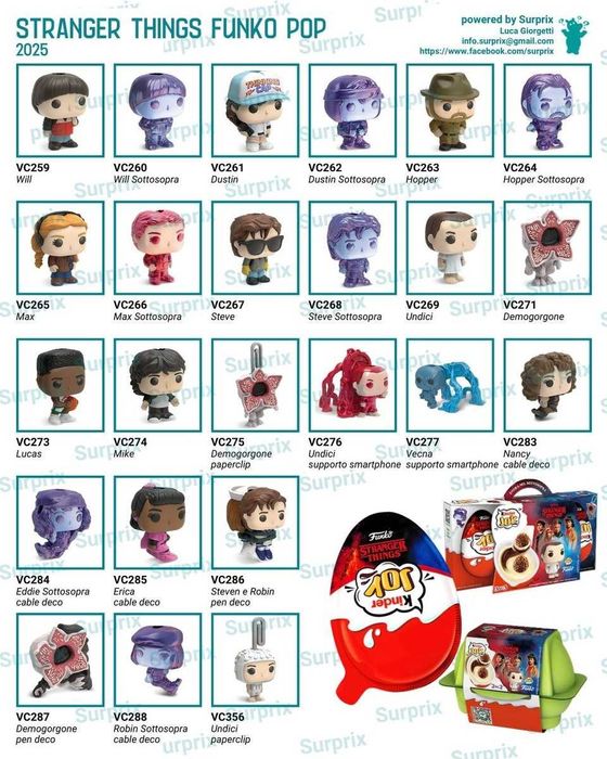 Фигурки от колекцията Kinder joy Stranger things