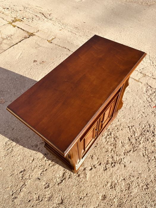 Италиански дизайнерски TV шкаф – масив, интарзия