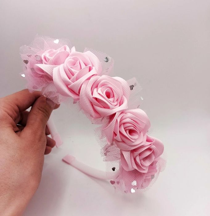 Ободок с цветами