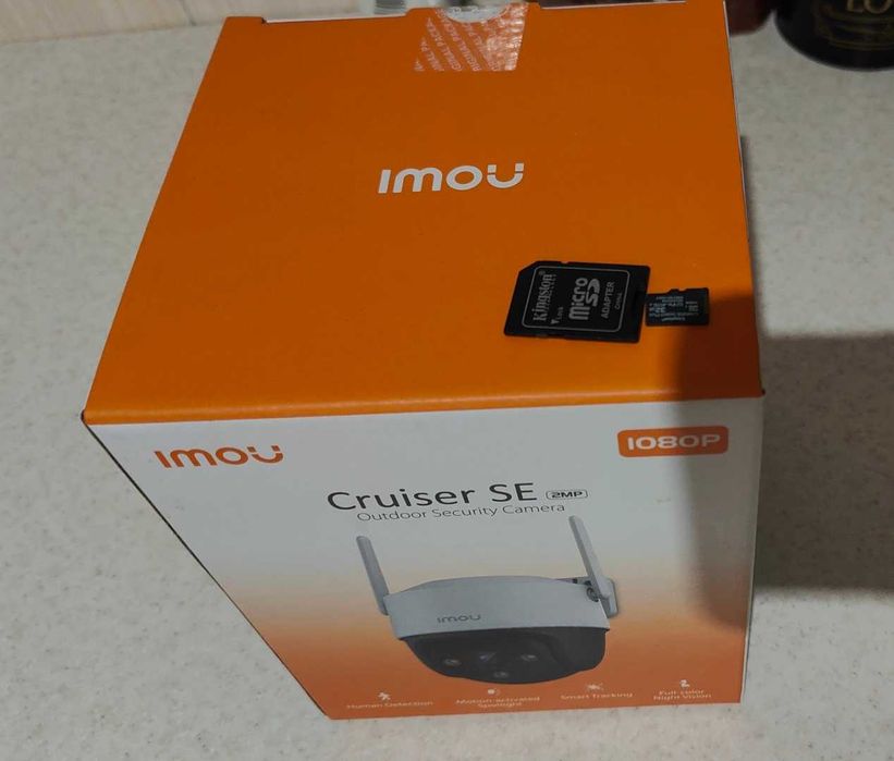 Camera supraveghere Imou Cruiser SE - Smart Auto Tracking si Zoom 16x + card 32GB Clasa 10