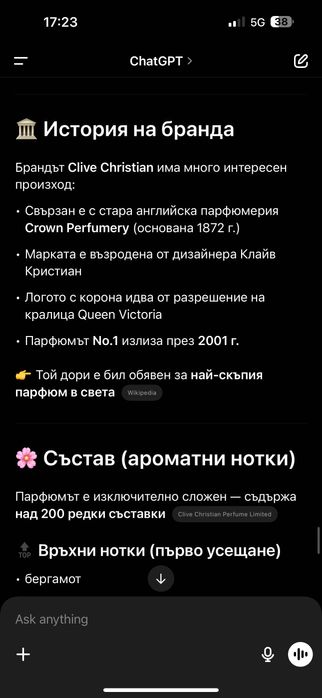 Парфюм Clive Christian the most luxury Perfume in the world