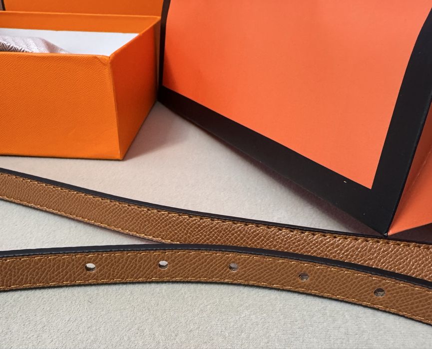 Hermes-Оригинален чисто нов дамски кожен колан