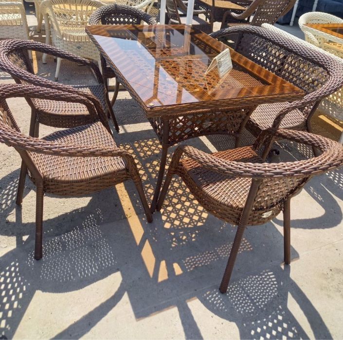 Ротанговая мебель Дачник стол стулья для терасса сад кафе Универсаль