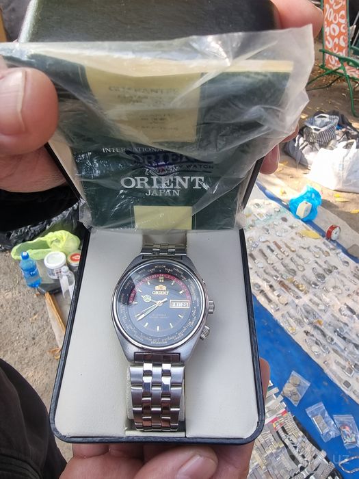 ORIENT WORLD TIME — механические часы с автоподзаводом, Japan (винтаж)