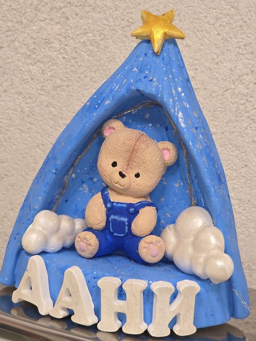 Детска лампа с мече