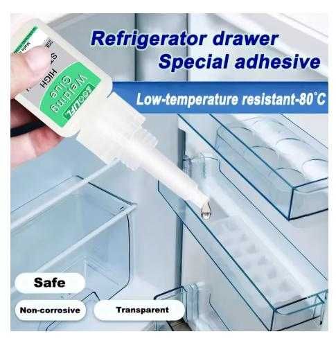 Лепило Хладилник Фризер Уплътнение Антифриз Пластмаса Гума Студ -80°C