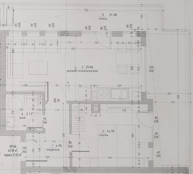 Двустаен апартамент в луксозна сграда С АКТ 15 в ж.к. Малинова долина