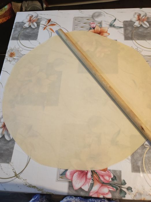 Готовое раскатанное замороженное тесто на бешбармак